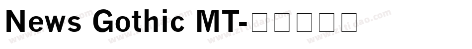 News Gothic MT字体转换